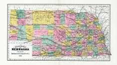 Nebraska State Map, Cass County 1905
